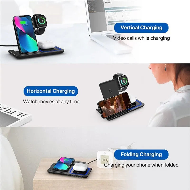 3 in 1 Wireless Charger Stand